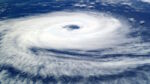 aerial view of cyclone symbolizing change