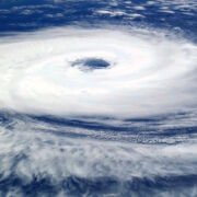 aerial view of cyclone symbolizing change