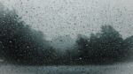 looking at rain through window