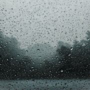 looking at rain through window
