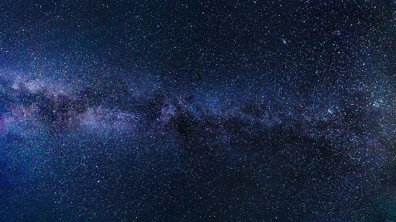 dark outer space with thousands of small stars