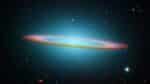 A colorful, circular galaxy in space.