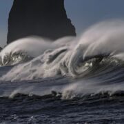 A large, crashing, powerful wave