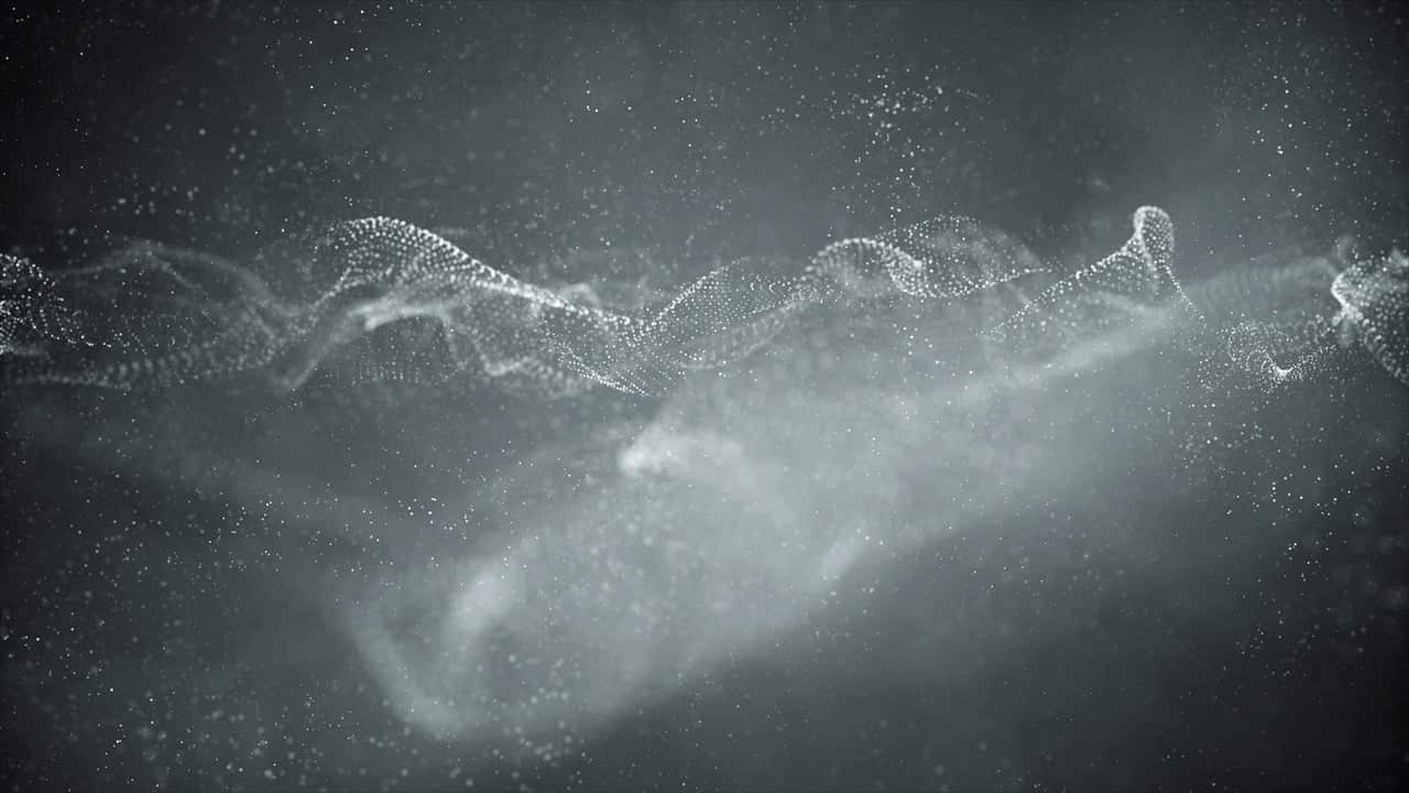 A beautiful microscopic photo of dust that is silvery gray.